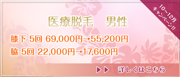 医療脱毛　男性